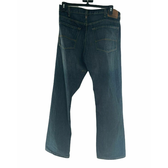 Levis Denizen Jeans Men Sz 38X32 Straight Leg Dark Wash Relaxed Fit Blue Denim - Picture 2 of 9